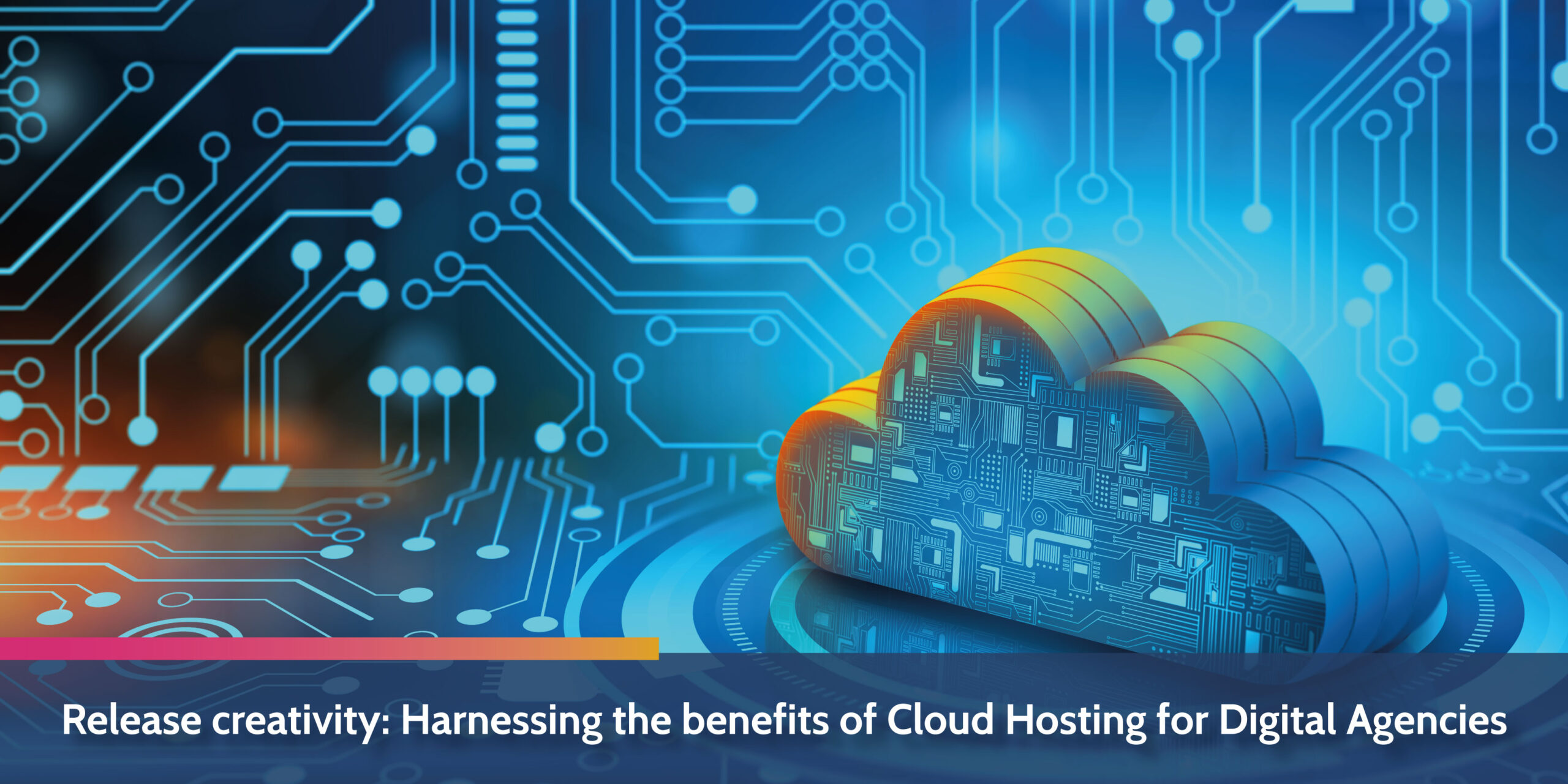 Cloud technical background loud hosting for digital agencies